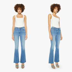 MOTHER The Weekender Boot Cut Jeans Women's 27 Blue The Layover 10" rise